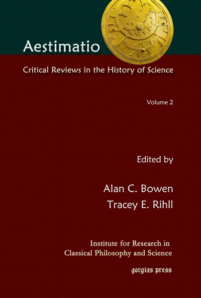 Aestimatio: Critical Reviews in the History of Science (Volume 2) Cover