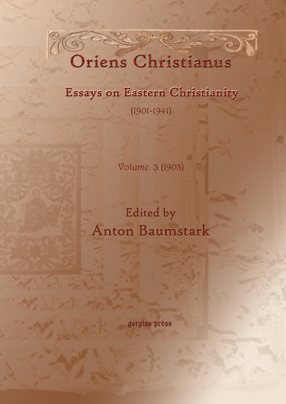 Oriens Christianus (1901-1939) (vol 3) Cover