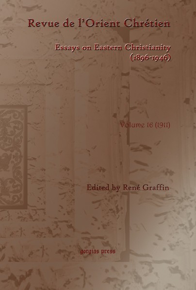 Revue de l’Orient Chrétien (1896-1946)(vol 16)