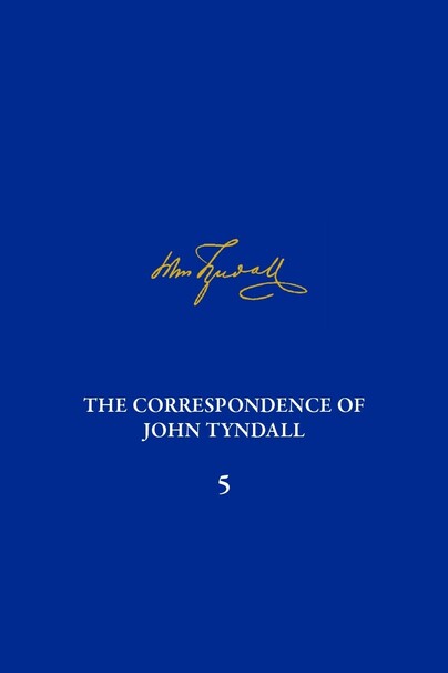 Correspondence of John Tyndall Volume 5, The Cover