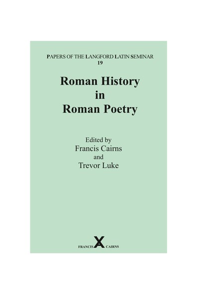 Roman History in Roman Poetry